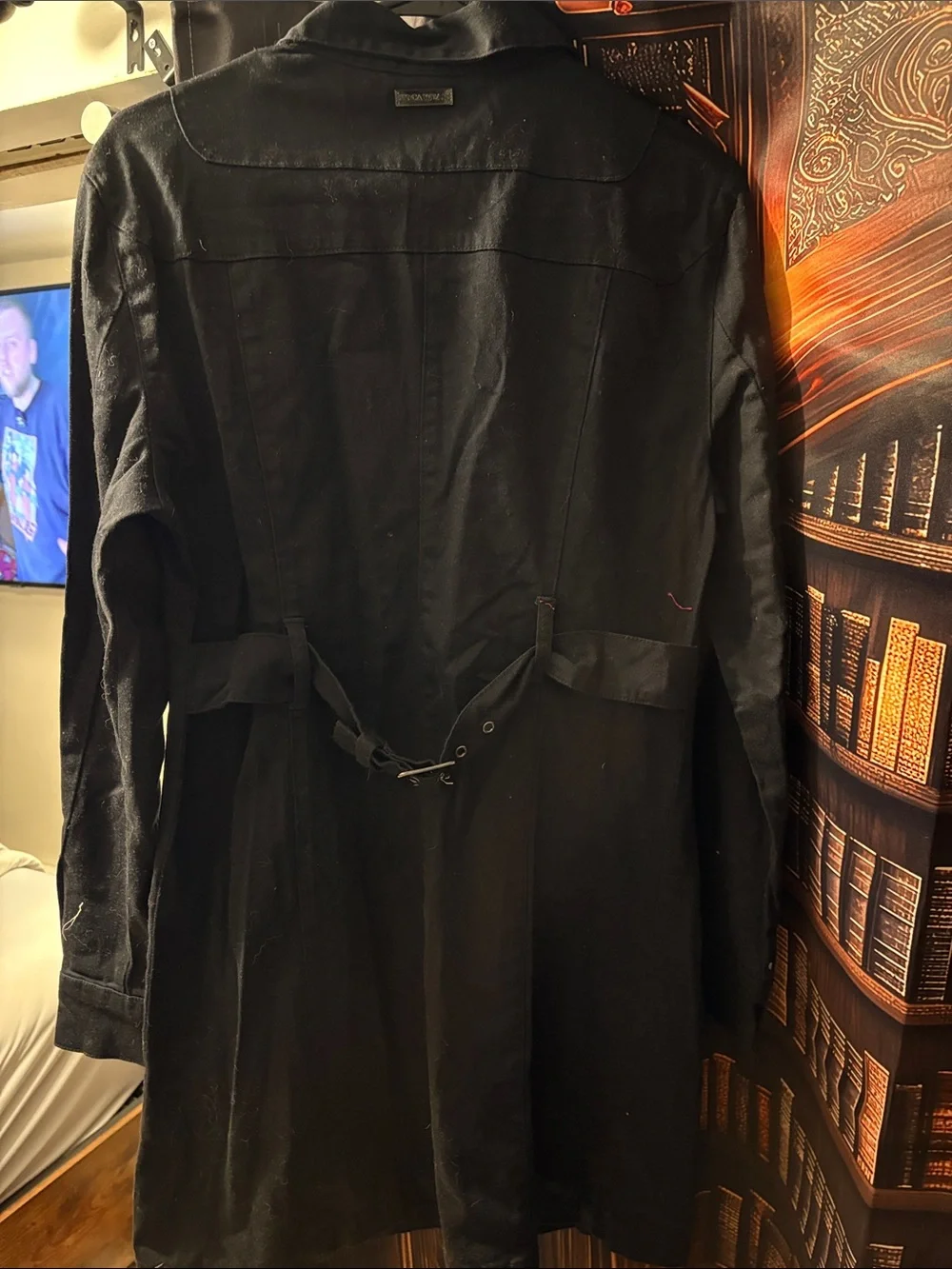 Rocawear y2k Black Mid-Length Button-Front shirt dress